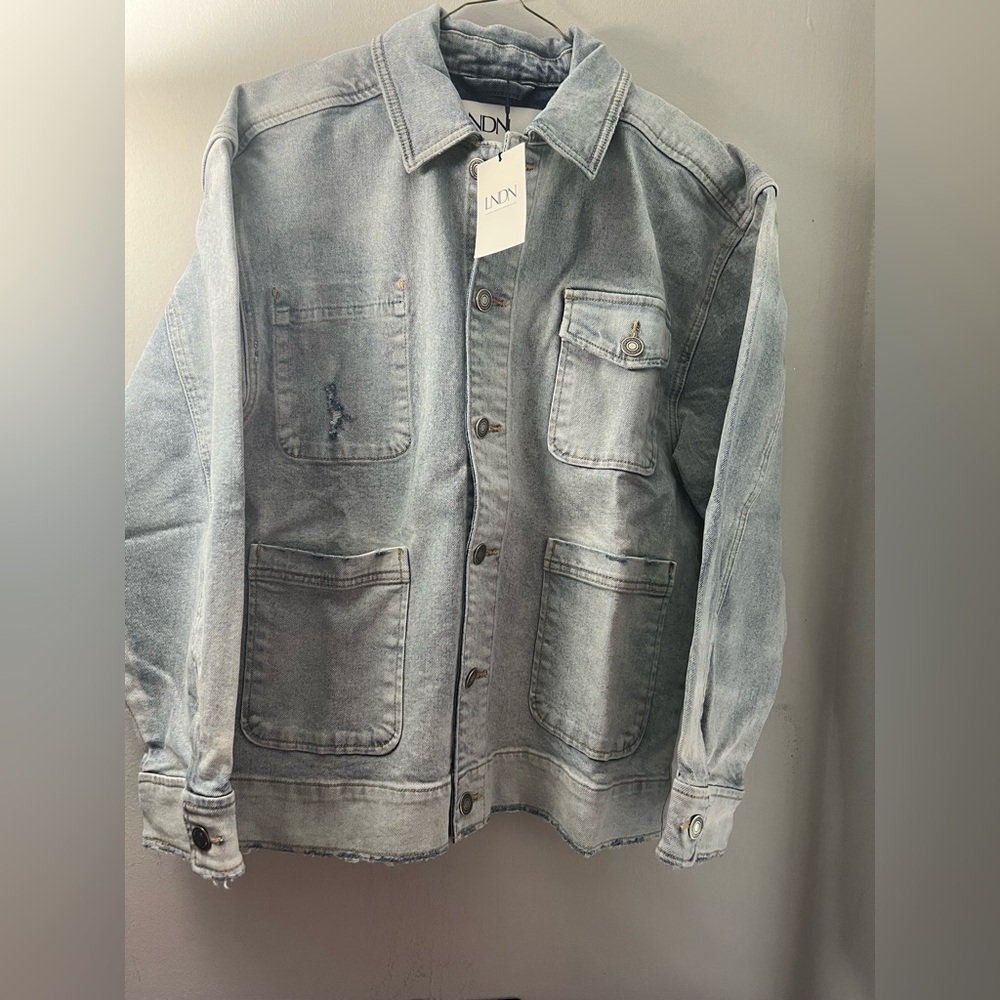 LNDN Organic Cotton Oversized Denim Jacket | NWT